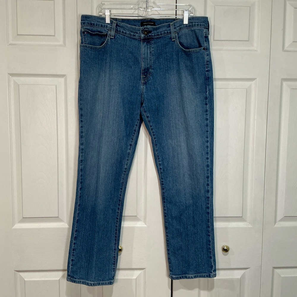 🩷 Tommy Hilfiger Straight Blue Denim Jeans - 38 x 30 (01213)